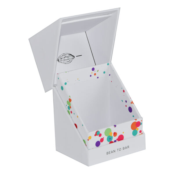 Custom White Clamshell Chocolate Bar Gift Box Packaging