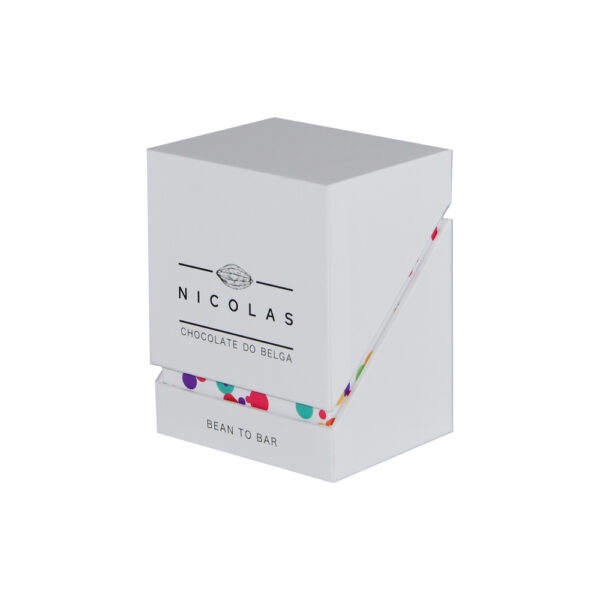 Custom White Clamshell Chocolate Bar Gift Box Packaging