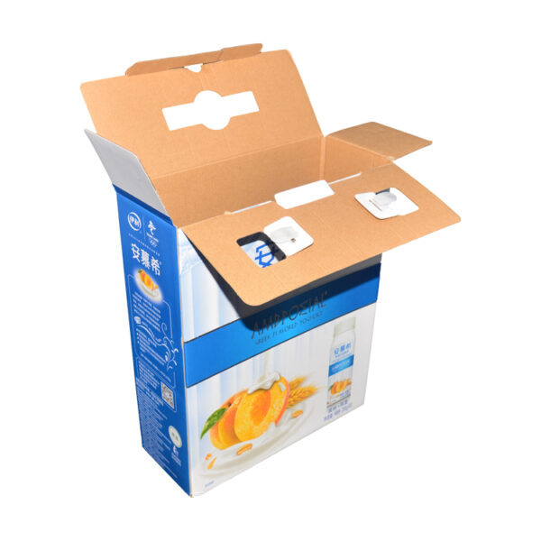 Customized Corrugated Cardboard Packaging Boxes For Yogurt