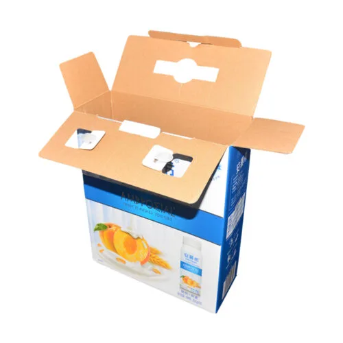 Customized Corrugated Cardboard Packaging Boxes For Yogurt