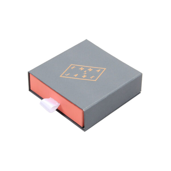 Customized Drawer Gift Box With Silk Ribbon For Jewelry Customized Drawer Gift Box With Silk Ribbon For Jewelry