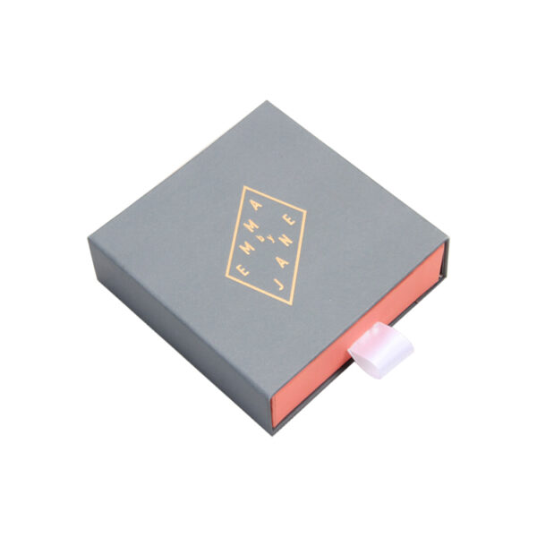 Customized Drawer Gift Box With Silk Ribbon For Jewelry Customized Drawer Gift Box With Silk Ribbon For Jewelry