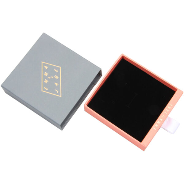 Customized Drawer Gift Box With Silk Ribbon For Jewelry Customized Drawer Gift Box With Silk Ribbon For Jewelry