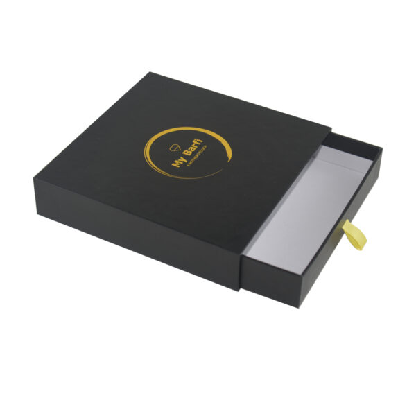 Customized Logo Printed Rigid Drawer Gifts Boxes With Foil