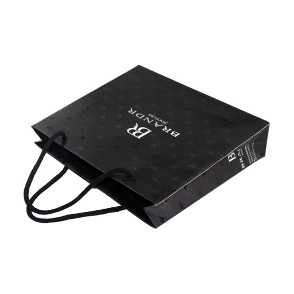 Customized Luxury Paper Gift Bags With Handles For Jewelry