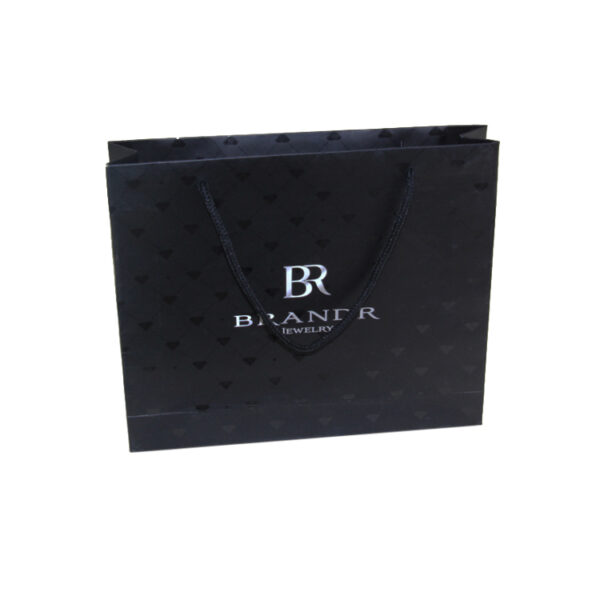 Customized Luxury Paper Gift Bags With Handles For Jewelry