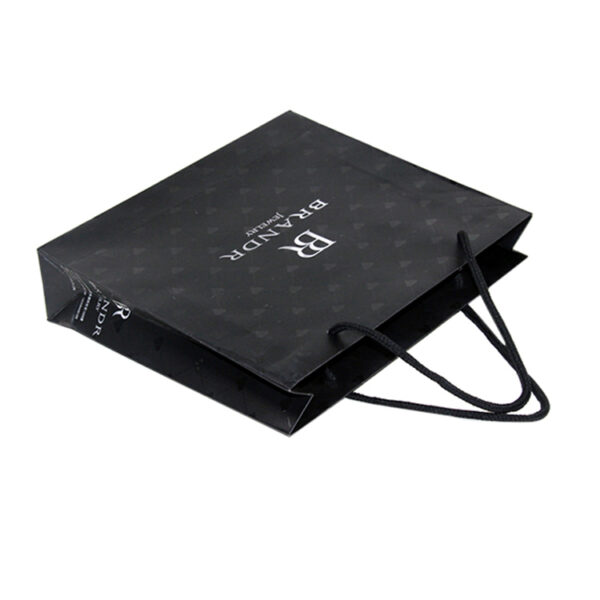 Customized Luxury Paper Gift Bags With Handles For Jewelry