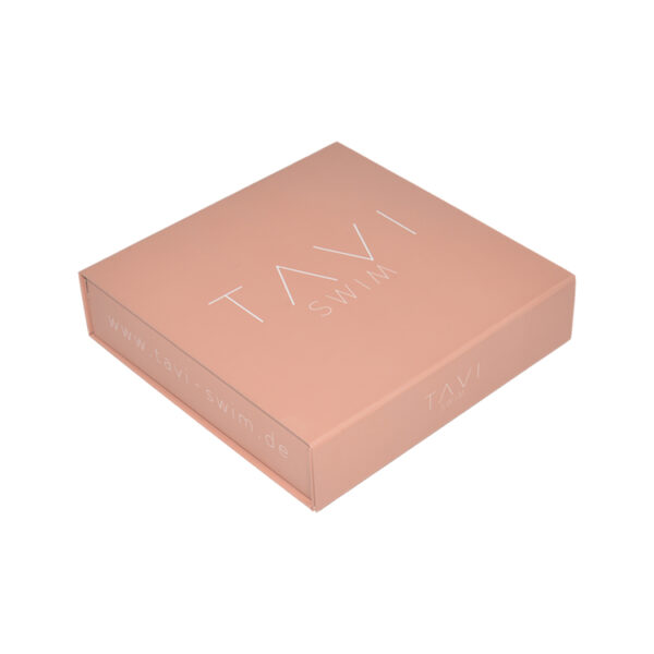 Customized Pink Cardboard Magnetic Gift Box For Swimwear