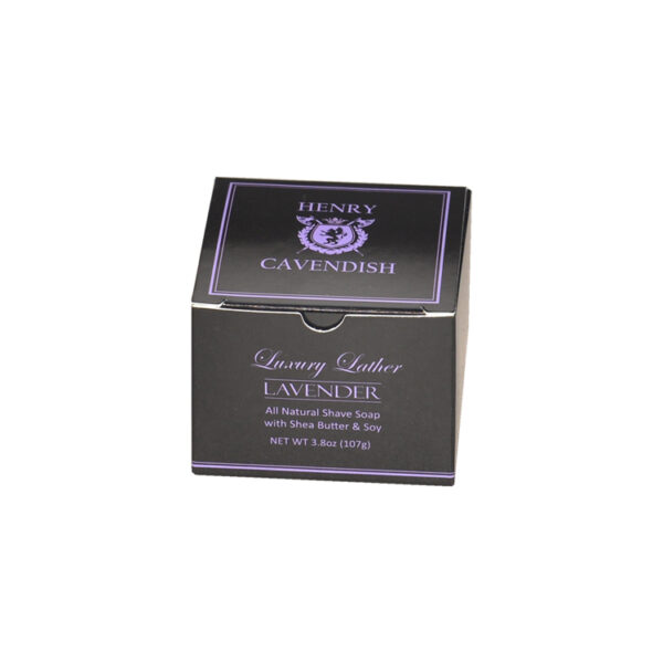 Glossy Folding Carton Box for Shave Soap With Spot UV Logo