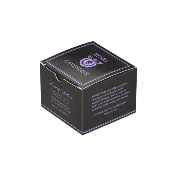Glossy Folding Carton Box for Shave Soap With Spot UV Logo