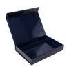 Glossy Navy Blue Magnetic Rigid Gift Box With Embossed Logo Glossy Navy Blue Magnetic Rigid Gift Box With Embossed Logo