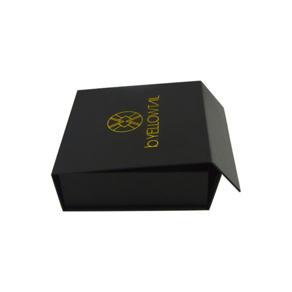 Gold Foil Magnetic Folding Gift Box For Apparel Packaging