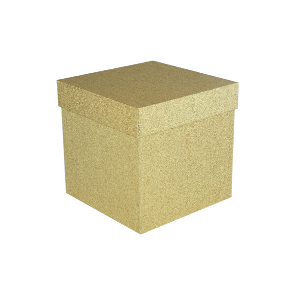 Gold Glitter Lift-Off Lid Gift Boxes in Custom Holiday Sizes Gold Glitter Lift-Off Lid Gift Boxes in Custom Holiday Sizes