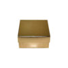 Gold Lid And Base Makeup Gift Box With Shredded Paper Insert