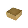 Gold Lid And Base Makeup Gift Box With Shredded Paper Insert