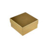 Gold Lid And Base Makeup Gift Box With Shredded Paper Insert