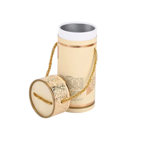 High Quality Round Cylinder Box With Rope Handle For Perfume High Quality Round Cylinder Box With Rope Handle For Perfume