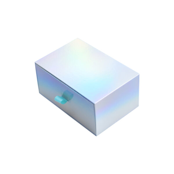 Holographic Rainbow Drawer Gift Box For Cosmetic Packaging