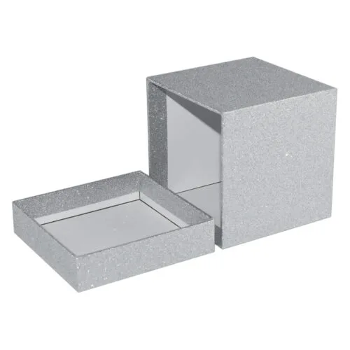 Lot De 10 Boîtes Cadeaux Orientales à Paillettes - Papier Métallisé Luxe Pour Bijoux Ou Alimentaire