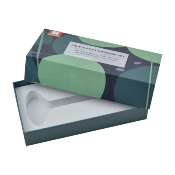 Lid And Base Facial Roller Gift Box With EVA Foam Insert