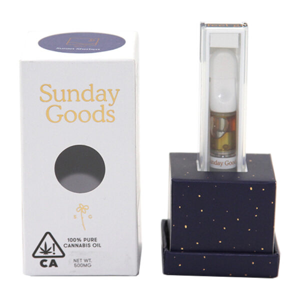 Lift-Off Lid Cannabis Oil Vape Cartridge Box With Window