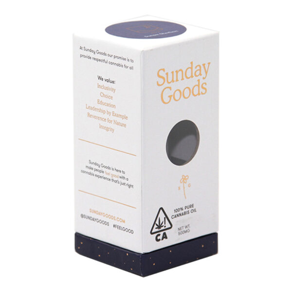 Lift-Off Lid Cannabis Oil Vape Cartridge Box With Window