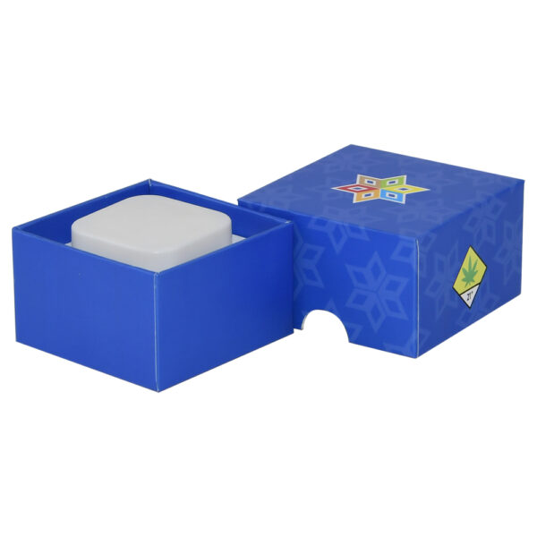 Lift Off Lid Gift Box For Qube Concentrate Jar Packaging