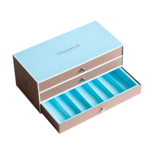 Luxury 3-Layer Drawer Gift Box with Handle for Chocolates