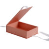 Luxury Blush Clamshell Gift Box With Silk Ribbon Handle