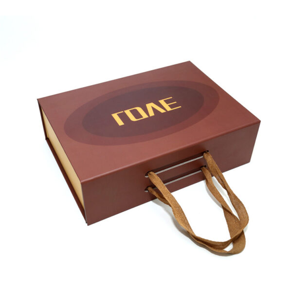 Luxury Folding Magnetic Closure Hair Wig Box With Ribbon