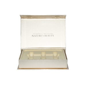 Luxury Gold Magnetic Gift Box With Plastic Holder Cosmetic