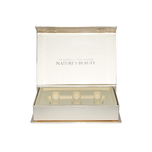 Luxury Gold Magnetic Gift Box With Plastic Holder Cosmetic