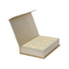 Luxury Gold Magnetic Gift Box With Plastic Holder Cosmetic