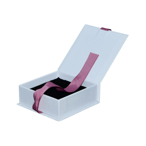 Scatola regalo magnetica di lusso con maniglia in seta Logo