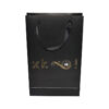 Luxury Matte Black Paper Gift Bags With Gold Foil Logo