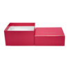 Luxury Pink Cosmetic Gift Box Packaging With Gold Foil Logo