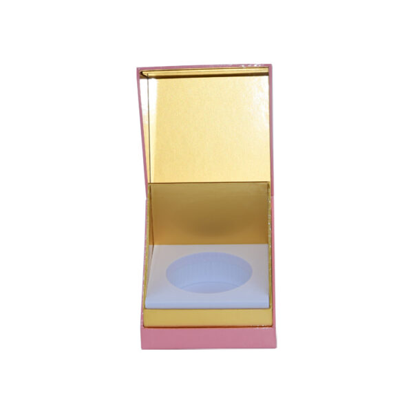 Luxury Pink Rigid Candle Box With EVA Foam and Gold Logo Luxury Pink Rigid Candle Box With EVA Foam and Gold Logo