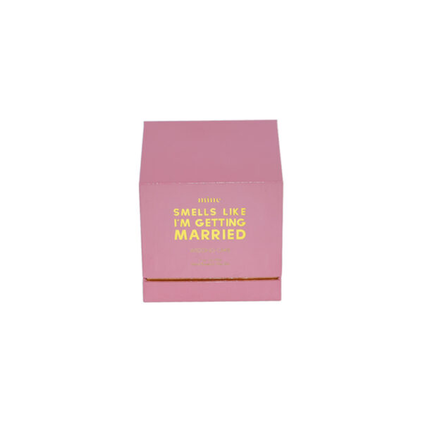 Luxury Pink Rigid Candle Box With EVA Foam and Gold Logo Luxury Pink Rigid Candle Box With EVA Foam and Gold Logo