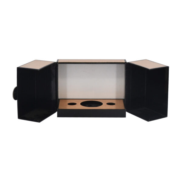 Luxury Rose Gold Double Door Candle Gift Box With Foam Tray