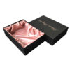 Luxury Satin Holder Lingerie Gift Box With Rose Gold Logo