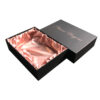 Luxury Satin Holder Lingerie Gift Box With Rose Gold Logo