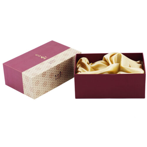 Luxury Satin Lined Rigid Lid And Base Cosmetic Gift Box