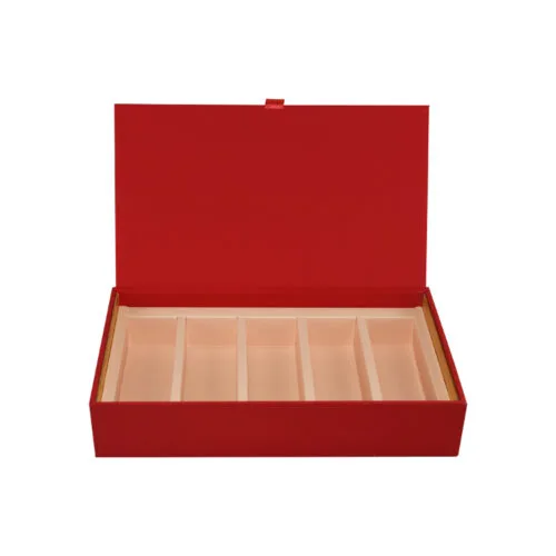 Luxury Tea Hamper Gift Box With Soft Touch Lamination Finish