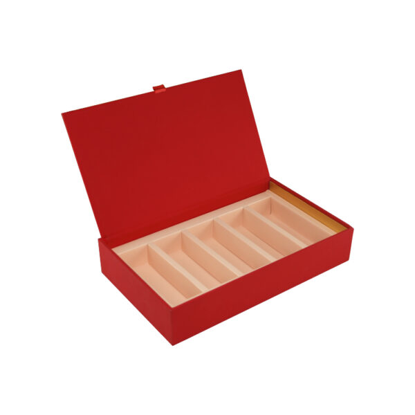 부드러운 촉감의 라미네이션 마감 고급 티 햄퍼 선물 상자