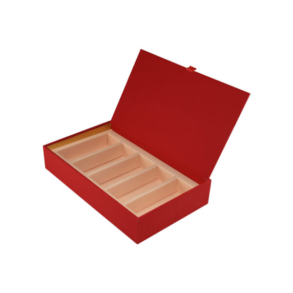 부드러운 촉감의 라미네이션 마감 고급 티 햄퍼 선물 상자