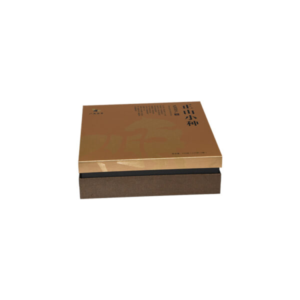 サテンのホールダーが付いている贅沢な織り目加工のペーパー茶包装箱