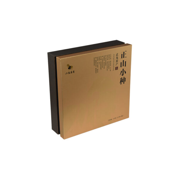 サテンのホールダーが付いている贅沢な織り目加工のペーパー茶包装箱