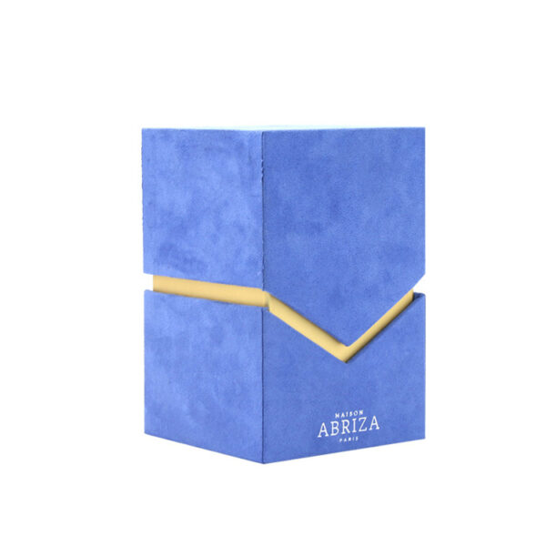 Luxury Velvet Perfume Gift Box With EVA Holder And Foil Logo