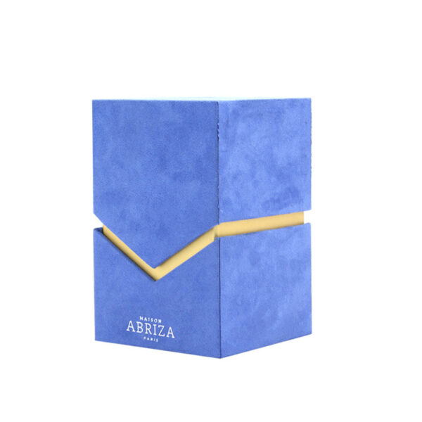Luxury Velvet Perfume Gift Box With EVA Holder And Foil Logo