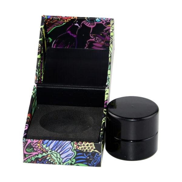 Magnetic Clamshell Concentrate Jar Box With Foam Insert